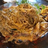 Some pastas are vegetarian and some can be made vegetarian. at Ship Street Cafe in Sendai