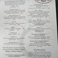 Season's Cafe menu at Seasons Cafe in Salida