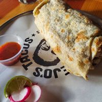 Vegan mushroom asada burrito at Trejo's Cantina in Hollywood