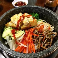 Tofu Bibimbap.  No Egg at Hi Tofu in Temecula