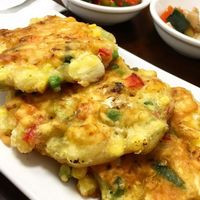 Veggie Pancakes.  So delicious at Hi Tofu in Temecula