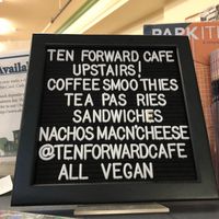 Awesome welcome!   at Ten Forward Cafe in Ithaca