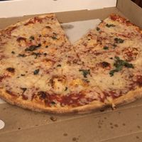 Vegan Margherita pizza (husband's order)   at Tony and Nick's Italian Kitchen in Ellenville