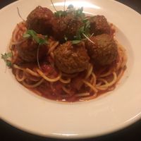 Vegan Spaghetti and Meatballs at Tony and Nick's Italian Kitchen in Ellenville