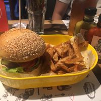 Beet burger  at Marta's Veggie Fusion in Split