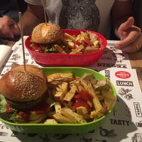 Yummy burgers  at Marta's Veggie Fusion in Split