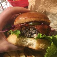 Black bean burger  at Marta's Veggie Fusion in Split