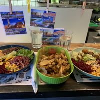 Burrito and Falafel bowl at Marta's Veggie Fusion in Split
