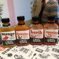 Spices and sauces!!! at Marta's Veggie Fusion in Split