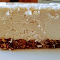 Lime cheesecake at Marta's Veggie Fusion in Split