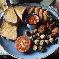 Big vegan breakfast   at Carnero Lounge in Derby