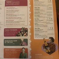 Menu  at Carnero Lounge in Derby