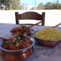 All vegan, all yummy! at Jaipur Palace in Santorini