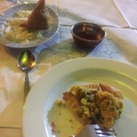 starters at Jaipur Palace in Santorini