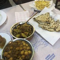 Aloo gobi and chana masala  at Jaipur Palace in Santorini