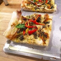 vegan pinsas at Pinsa & Co in The Hague