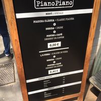 Daily menu  at Piano Piano in Barcelona