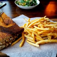Tempeh Ruben & Fries at Hadley's in Columbus