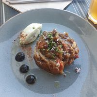 Entrée à l'aubergine at Totum Cantine Bio in Nantes
