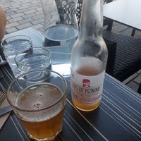 Cidre "l'audacieux" at Totum Cantine Bio in Nantes