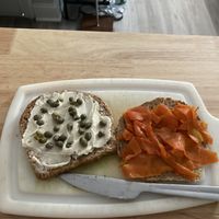 Carrot lox was delicious  at Orchard Grocer in New York City