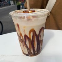 caramel choco pb shake at Orchard Grocer in New York City