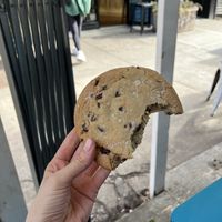 Giant salted chocolate chip cookie  at Orchard Grocer in New York City