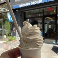 Incredible peanut butter soft serve  at Orchard Grocer in New York City