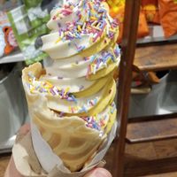 Pumpkin swirl with sprinkles-- the BEST at Orchard Grocer in New York City