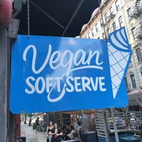 The sign is great.  But, they’re always out of the actual ice cream.    at Orchard Grocer in New York City