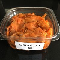 Yes, it does taste like lox. at Orchard Grocer in New York City