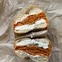 lox bagel  at Orchard Grocer in New York City