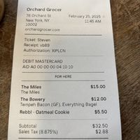   at Orchard Grocer in New York City