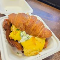 The Miles breakfast sandwich is very filling. at Orchard Grocer in New York City