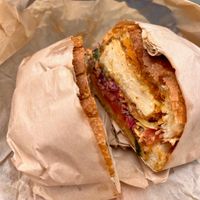Fried Chicken Sandwich at Orchard Grocer in New York City