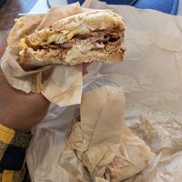 Pastrami sandwich at Orchard Grocer in New York City