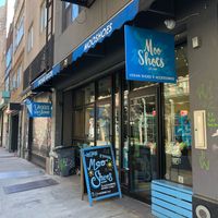 Outside the shop at Orchard Grocer in New York City