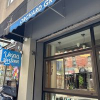 Front entrancee  at Orchard Grocer in New York City