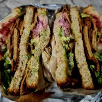 Rocko Club with Seitan Bacon. Travels well! at Orchard Grocer in New York City