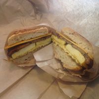 Succulent vegan breakfast sammy. at Orchard Grocer in New York City