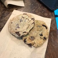 Choc chip cookie and morning glory cookie - both gluten free at Orchard Grocer in New York City