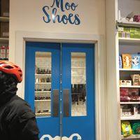 Moo Shoes access on the grocery store  at Orchard Grocer in New York City