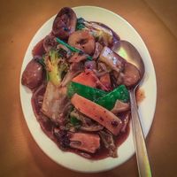Mixed Vegetables in Black Bean Sauce  at Singapore Restaurant - Friar St in Worcester