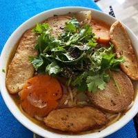 Vegan kebab noodle soup at Quan Chay - Nguyen Duy Hieu in Hoi An