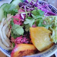 glas noodle salad at Mineral in Malmo