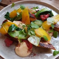 zucchini and yellow carrot at Mineral in Malmo