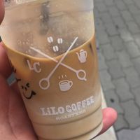 Iced latte  at Lilo Coffee Roasters in Osaka