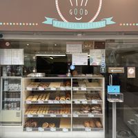 Outside (no seating options but perhaps covid related)  at Fill Good in Budapest