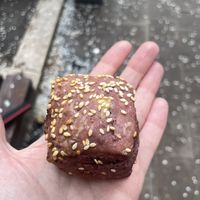 Red cabbage bun/roll   at Fill Good in Budapest