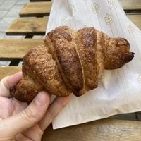 Whole wheat croissant with cane sugar   at Fill Good in Budapest